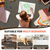 BAGAIL Office Chair Mat for Hardwood Floor, 35"x47" Heavy Duty Computer Chair Mat - Fast Flat & Smooth Glide - Dark Brown