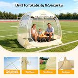 Lenotos Pop Up Sports Tent, Instant Clear Bubble Tent, with Removable Top Cover, Outdoor All Weather Shelter, for Watching Sports, Cheering, Fishing and Camping(72" L x 72" W x 65" H)
