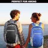Seektop Lightweight Packable Hiking Backpack Waterproof Expandable 20L-28L for Women Men, RFID Day Pack for Travel & Camping