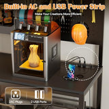 PAKASEPT 3D Printer Stand with Filament Storage Workbench,3D Printer