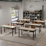 Bonzy Home Conference Tables 14ft Office Computer Desk for Meeting Room