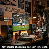 Computer Speakers, 60W Powered Bluetooth Desktop Speakers for PC, Stereo Sound with Bass