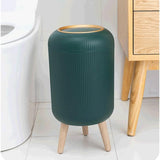 SEUOKMN Bathroom Waste Bins Press-Type Trash Can Household Dustbin Box Kitchen Garbage Paper Basket