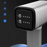 Feiyx Percussion Massage Gun Vibration,Portable Handheld Electric Massage,Mini Massage Gun, Deep Tissue Muscle Massager (Color : Silver)