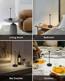 Modern Cordless Table Lamp Set of 2, Portable LED Desk Lamps
