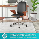 46" x 96" Transparent Desk Mat for Low Pile Carpeted Floors, Smooth Glide Computer Desk Chair Mat for Home