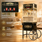 Commercial Popcorn Machine with Cart