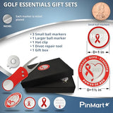 PinMart's Veteran Golf Essentials Gift Set, Golf Divot Tool, Hat Clip, Magnetic Ball Markers + More