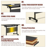 Modular Conference Table for 2-18 Person,Folding Conference Room Table with Wheels,Flip Top Stackable Meeting Table