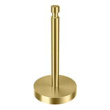 YUMORE Paper Towel Holder Countertop, Paper Towel Holder with Weighted Base Non Slip, Standing Paper Towel Roll Holder for Kitchen Bathroom, Stainles Steel (Gold)