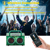 DIY Bluetooth Speaker Kit with LED Light, Green Transparent Acrylic