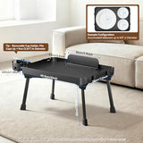KDD Bed Tray Table with Folding Legs,Breakfast Tray with Removable Cup Holder & Phone Tablet