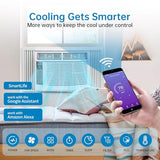 Smart 6000 BTU Window Air Conditioner with WiFi, Window AC Unit with Remote & App Control, Timer Function & Easy Install Kit, for Rooms Up to 350 Square Feet, 115V/60Hz, White