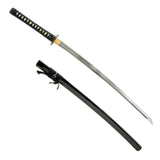 Damascus Geometric Katana, 1045 Carbon Steel Hand Forged Full Tang Sword