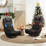 GTPLAYER Floor Gaming Chair Foldable Swivel Floor Chairs for Kids Boys Comfy Video Game Seat with 360° Multipurpose for Gamers, Bedroom or Game Room (Red)
