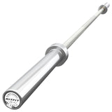 RitFit Elite 6.6ft Olympic Barbell, Robust 33lb Barbell for Weightlifting and Powerlifting, Superior Olympic Bar with Exceptional 900lbs Load Capacity, Weight Bar for 2” Standard Plates Sliver/White