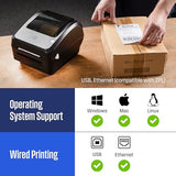 Thermal Shipping Label Printer USB, 4x6 Label Commercial Grade, Compatible with USPS, UPS