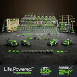 Greenworks 48V (2 x 24V) 20" Brushless Cordless (Push) Lawn Mower (LED Headlight), (2) 4.0Ah Batteries and Dual Port Rapid