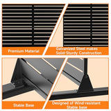 Metal Privacy Screen 72" H x 47.2" Decorative Outdoor Privacy Screen Privacy Panel with Stand