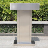 Lajeri Stainless Steel Podium, Stand Up Lectern, Indoor/Outdoor Weatherproof Restaurant Hostess Stand