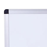 VIZ-PRO Dry Erase Board/Whiteboard, 96 x 48 Inches, Wall Mounted Board for School Office and Home, with 12-Count Markers