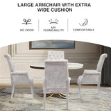 AODCHR Upholstered Velvet Accent Dining Chair, Elegant Tufted Dining Room