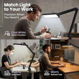 Neatfi XL 2,500 Lumens 30W LED Task Lamp – 22” Wide Shade | 324 SMD LEDs | 5 Light Modes