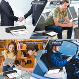 Phomemo Portable Printers Wireless for Travel, M832 Inkless Bluetooth Thermal Printer Support 8.5'' x 11'' US Letter & A4 Size, Compatible, with Case