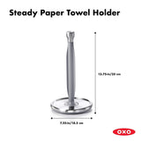 OXO Good Grips Steady Kitchen Paper Towel Holder, 2-Pack