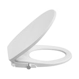 Bidet Toilet Seat for Elongated Toilet, PP Non-Electric Cold Water Bidet Attachment with Self-Cleaning Spray Nozzle, Hygienic Toilet Seat Cover for Women, Easy to Install, White, 19 Inch