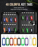 Uniclife 48 Position Key Cabinet with Combination Lock Resettable Black Digital Security Storage Box Steel Key Organizer