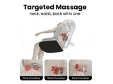 Ethereal Wellness Shiatsu Neck and Back Massager with Heat,35cm Rolling Massage Chair Pad,4D Kneading Cushion with Vibration for Pain Relief,Comfortable Back Massage for Chair,Office Home