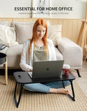 Laptop Bed Desk, Foldable Lap Desk, Portable Lap Table, Laptop Stand with Cup Holder