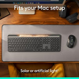 Logitech Signature Slim Solar+ Wireless Bluetooth Keyboard K980 for Mac, Solar and Artificial Light Powered