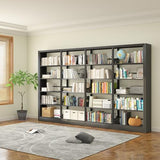 OSEILLC 5-Tier Black Bookshelf, Metal with Adjustable Storage Shelves, Freestanding Bookcases and Bookshelves
