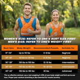 PJ PINJIAN Adjustable Weighted Vest for Men and Women,4-10lb Variable Body Weight Vest for Home Workouts, Running, Rucking, HIIT & Strength Training, Removable Ironsand Weights, Reflective & Pockets