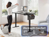 Electric Standing Desk with LED Lights,48 x 24 Inch Height Office Desk with 3 Memory Preset