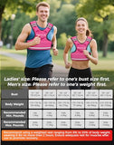 BAGAIL Adjustable Weighted Vest for Women 4-10lb, Comfortable U-Neck Rucking Vest with 6 Removable Weights, Storage Pocket and Reflective Strips for Walking