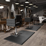 Barber Floor Mat Anti Fatigue for Stylist Standing, 3/4'' Thick Comfort Hair Matt Square Base for Salon Styling Chair