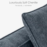 Dreamzie 89'' L Shaped Sectional Sleeper Sofa with Flip-Down Center Console & Charging Ports