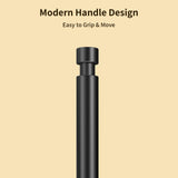 YUMORE Paper Towel Holder Countertop, Black Paper Towel Holder with Weighted Base Non Slip, Standing Paper Towel Roll Holder for Kitchen Bathroom, Stainles Steel (Matte Black)