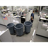 Rubbermaid Commercial Products BRUTE Heavy-Duty Round Trash/Garbage Can, 32-Gallon, White, Outdoor Waste Container for Home/Garage/Mall/Office/Stadium/Bathroom Rubbermaid Commercial Products