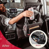 Lusso Gear Car Trash Can - 2.5-Gallon, Black, Round - Leak-Proof & Spill-Proof Lid & Waterproof Removable Liner