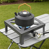 Propane Burner – 100,000 BTU High-Pressure Cast-Iron Single Stove, CSA-Approved 0-20 PSI Regulator & 4.1 ft Hose, Portable Outdoor Cooker for Camping, Turkey Fryers & Seafood Boils