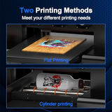 DXZ A3 UV Printer,Automatic L805 UV Flatbed Cylinder Printer with Varnish