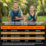 PJ PINJIAN Adjustable Weighted Vest 12-18 lbs for Men and Women - Unisex Weight Vest for Workout, Running, Rucking, Strength Training - Durable & Breathable Body Weight Vest for Home Gym, CrossFit Murph