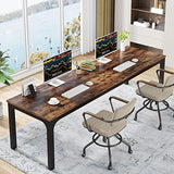 6.5FT Conference Table, 78.7-Inch Rectangle Meeting Seminar Table, Large Business Table for 6-8 People (Only Table)