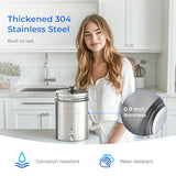 Waterdrop Gravity-fed Water Filter System, with Upgrade 3 Black Carbon Filters and Metal Spigot, 9000 Gallon Longer Lifespan and 150% Faster Flow, King Tank Series, 2.25G