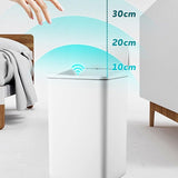 BXFIRS Home Smart Sensing ABS Trash Can Automatic for Kitchen Living Room Bedroom Bathroom Office Garbage bin(OneColor)