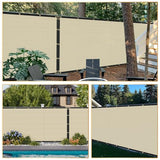 Privacy Fence Screen 4' x 50' Heavy Duty Fencing Cover Mesh Windscreen Cloth for Outdoor